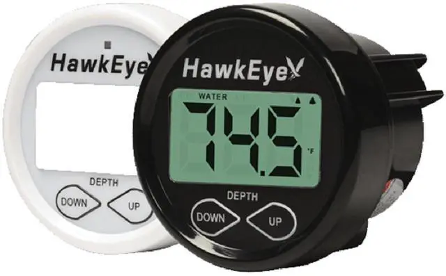 Main image of DT2BX-TM In-Dash Depth Sounder with Air and Water Temperature (Includes Transom Mount Transducer)
