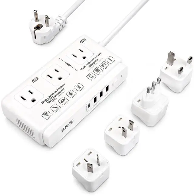 Main image of 220v to 110v Travel Voltage Converter | International Universal Voltage Converter US to Europe Power Transformer, 2000W Electric Step Down Outlet Converter for EU UK