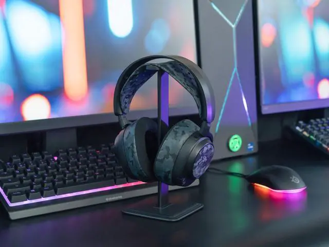 Alt view image 3 of 6 - Modkit V2 Nova Pro Wireless, Pro Omni, & Elite - Gel Earpads, Extra-Wide Headband, & Side Plates for Arctis Nova Pro Wireless, Nova Elite & Nova Pro Omni by Wicked Cushions | Black Camo