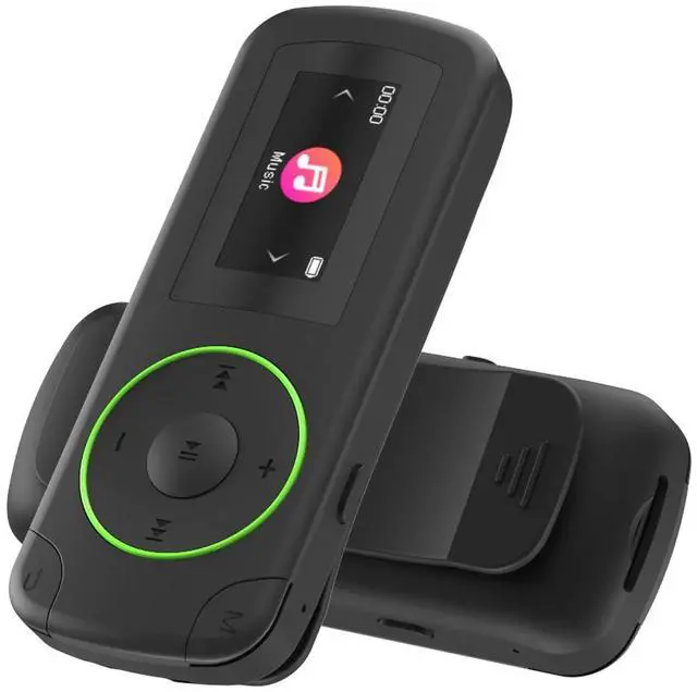 Main image of 64GB Sport Clip on MP3 Player with Bluetooth- Superlight Mini MP3 Player with Clip and Recorder(No FM), MicroSD Support, Shuffle Playback for Running, Cycling, Hiking, Climbing and Yoga