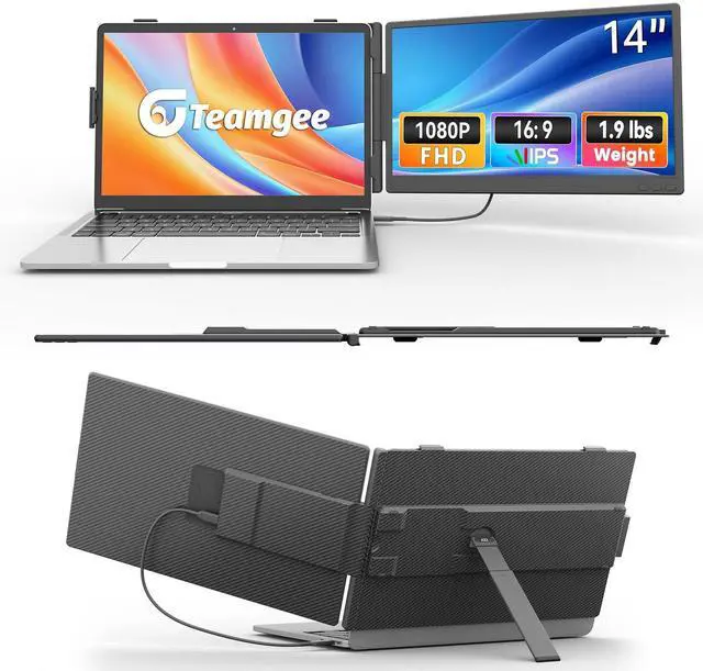 Main image of 14 Inch Laptop Screen Extender, 1080P FHD Laptop Monitor Extender | Portable Monitor for Laptops 13-17.3" with USB-C/HDMI Port, Plug & Play for Windows/Mac/Android/Switch/PS5