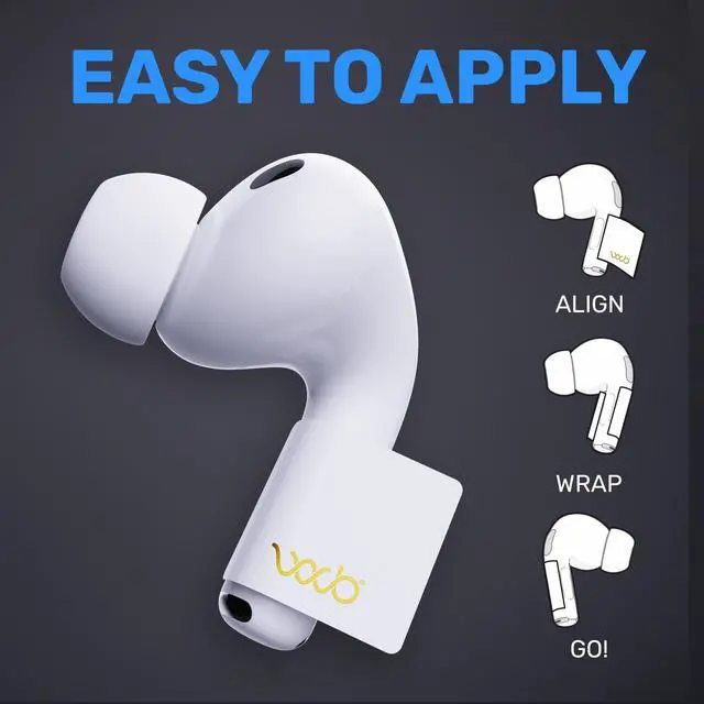 Alt view image 3 of 6 - EMF Shield Sticker for AirPods 2nd/3rd/4th Gen, 1-Pack | FCC Lab-Tested, USA Patented, Short Stem Airpods, 5G Wireless Devices