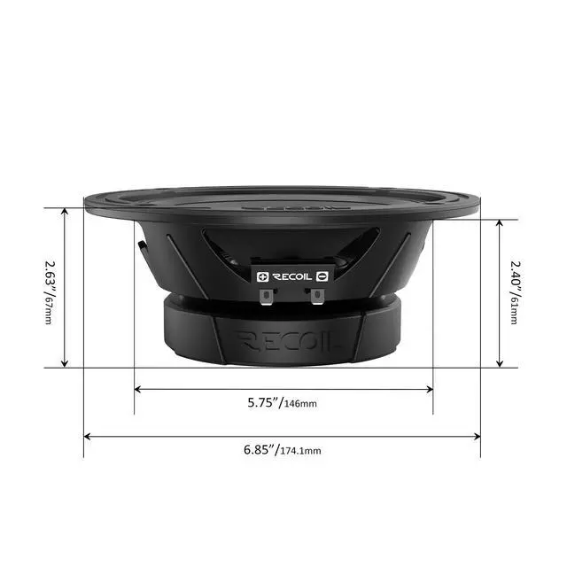 Alt view image 3 of 6 - MS65-4P 6.5-Inch Midrange Pro Audio Car Speakers Door Speakers | Premium Quality 600 Watts Max Pair 4Ohm, 1.5-Inch High Temperature Kapton Voice Coil