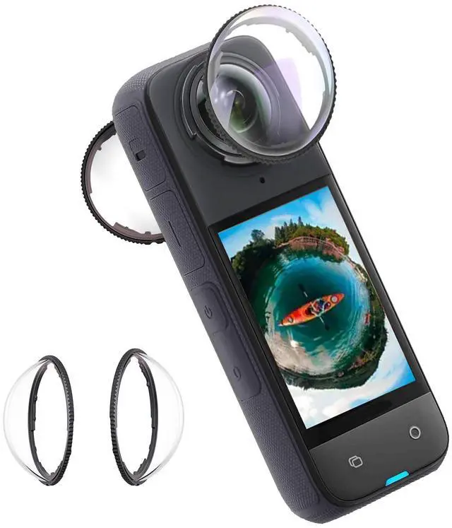 Main image of Premium Lens Guards for Insta360 X4 | Upgraded Optical Performance Scratch-resistant Higher Transparency Tempered Glass Lens Protectors 10H Hardness
