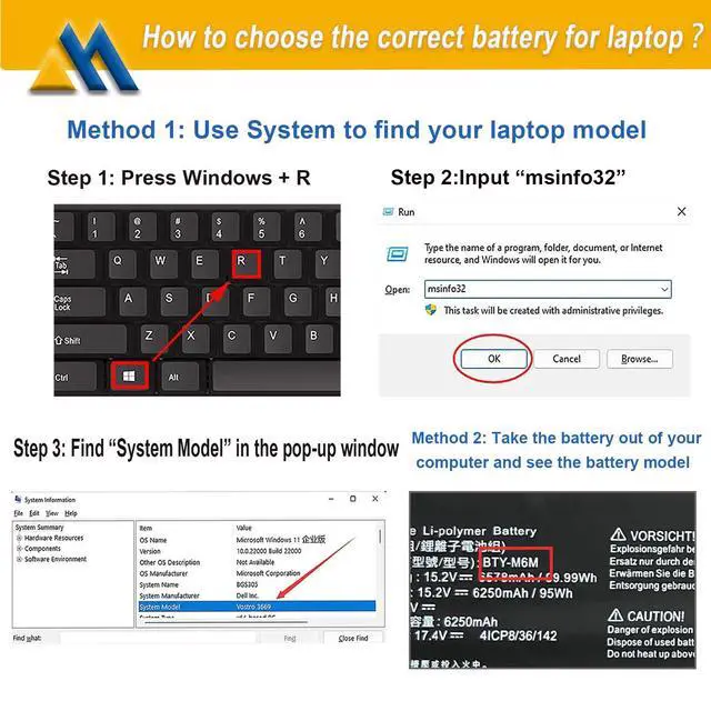 Alt view image 6 of 6 - BTY-M6M 99.99Wh Laptop Battery Replacement for MSI GS66 Stealth 10SE 10SF 11UE 11UH GE66 Raider 10UG 11UG GE76 for Raider 11UE 11UG GE76 for Dragon Tiamat 11UH WS66 10TM 11UMT 11UKT for Creator 15