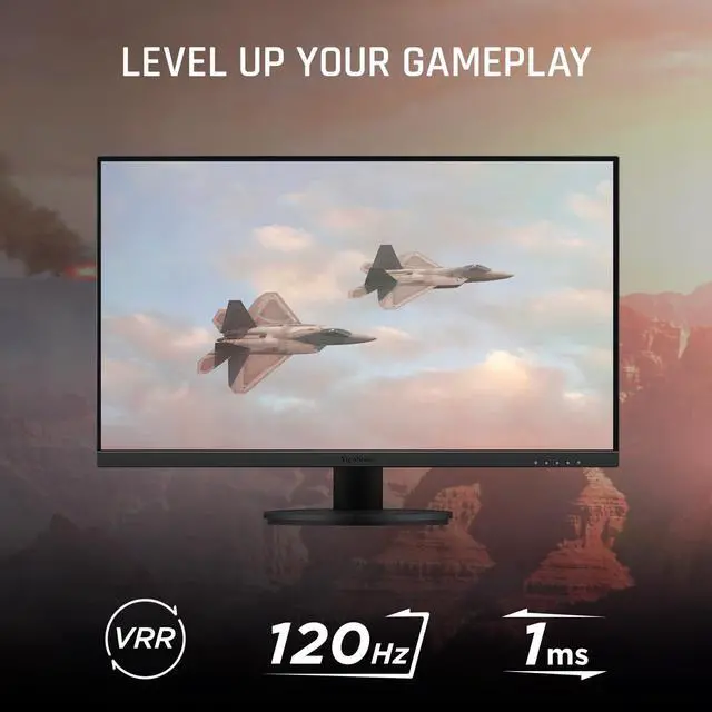 Alt view image 2 of 6 - VX2716A 27 Inch 1080p Gaming Monitor, IPS Display with 120Hz and 1ms for Smooth Home Entertainment, DisplayPort, USB-C, and HDMI Inputs