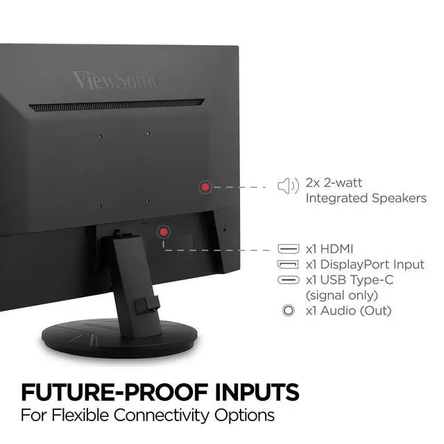 Alt view image 5 of 6 - VX2716A 27 Inch 1080p Gaming Monitor, IPS Display with 120Hz and 1ms for Smooth Home Entertainment, DisplayPort, USB-C, and HDMI Inputs