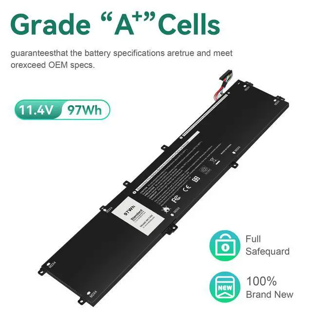 Alt view image 4 of 6 - 4K1VM Laptop Battery Replacement for Dell G7 17 7700 Inspiron 15 7590 7591 7501 Precision 5530 5520 5540 Vostro 15 7500 Gaming Series XPS 15 9570 9560,fits W62W6 0W62W6 9TM7D 09TM7D XYCW0 0XYCW0 V0GMT