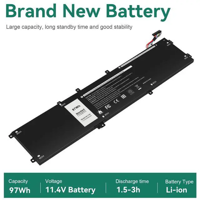 Alt view image 5 of 6 - 4K1VM Laptop Battery Replacement for Dell G7 17 7700 Inspiron 15 7590 7591 7501 Precision 5530 5520 5540 Vostro 15 7500 Gaming Series XPS 15 9570 9560,fits W62W6 0W62W6 9TM7D 09TM7D XYCW0 0XYCW0 V0GMT