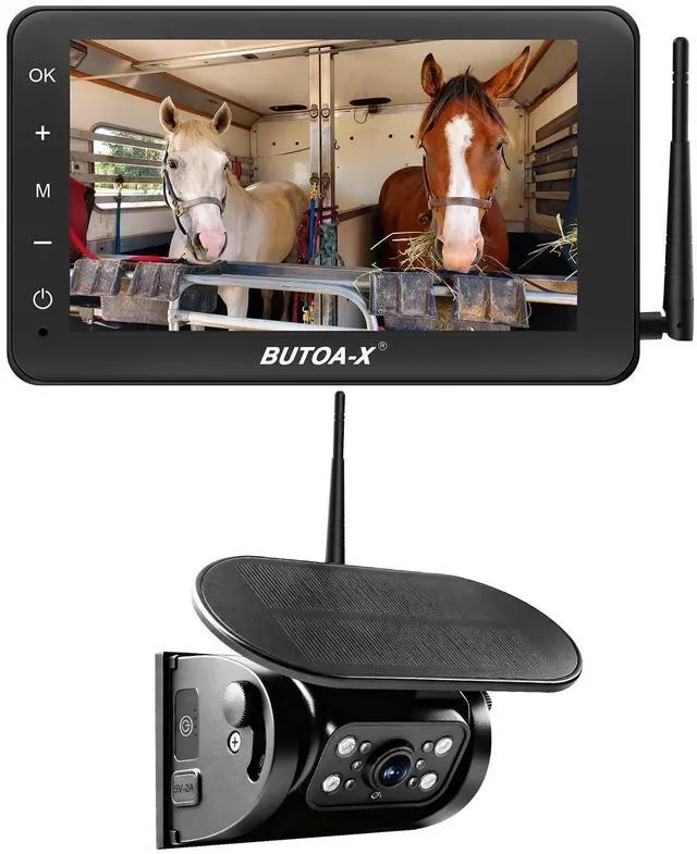 Main image of X7 Wireless Solar Magnetic Backup Camera for RV Truck - 15000mAh Battery Magnetic Hitch Camera 7 Monitor 320FT Range - 5th Wheel Hitch Gooseneck Travel Boat Horse Trailer Truck