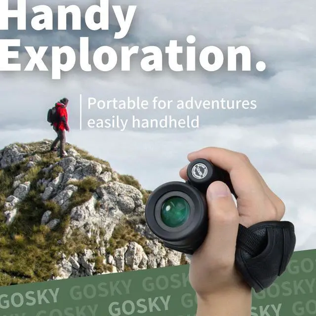 Alt view image 5 of 6 - 12x55 HD Monocular Telescope with BAK4 Prism & FMC Lens, Lightweight with Smartphone Adapter - For Bird Watching, Hunting, Hiking, Traveling