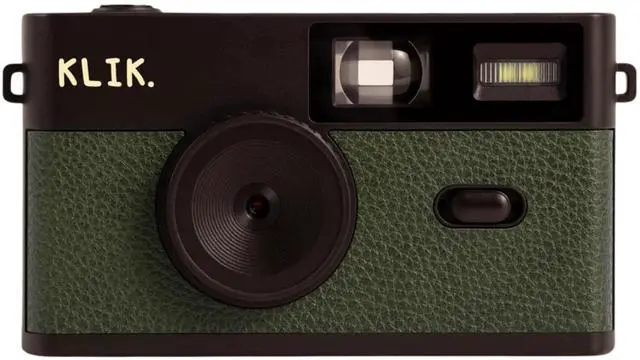 Main image of Klik Screen-Free Digital Camera | Stay Present & Capture Vintage Retro-Style Photos | 8MP, 3 Film-Style Filters, 500 Shots Per Charge, Built-in Flash, USB-C Photo Transfer, Rechargeable (Green)