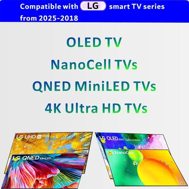 Alt view image 5 of 6 - Replacement for LG TV Remote, LG Smart TV 2018-2025 Voice&Pointer | Universal | Magic Remote | AKB75855501, MR650A, MR18BA, 19BA, 20GA, MR21-MR25