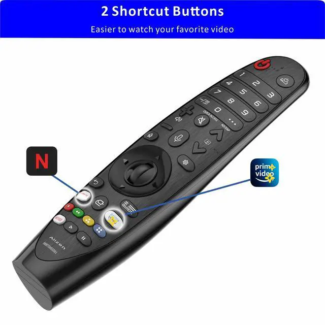 Alt view image 6 of 6 - Replacement for LG TV Remote, LG Smart TV 2018-2025 Voice&Pointer | Universal | Magic Remote | AKB75855501, MR650A, MR18BA, 19BA, 20GA, MR21-MR25