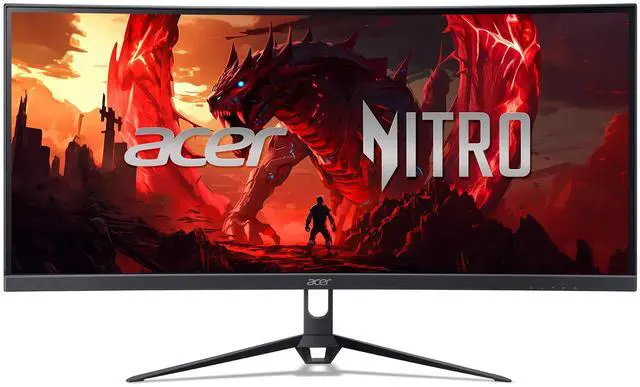 Main image of Nitro 29.5 UWFHD 2560 x 1080 1800R Curved Gaming Monitor | AMD FreeSync Premium | Up to 200Hz Refresh Rate | 1ms (VRB) | sRGB 100% | 1 x Display Port 1.4 & 2 x HDMI 2.0 Ports | ED300C X1bmiippx