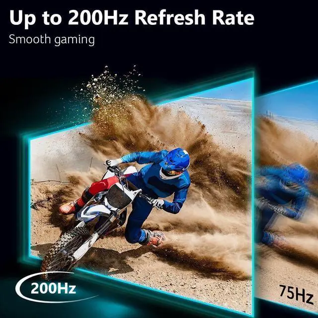 Alt view image 4 of 6 - Nitro 29.5 UWFHD 2560 x 1080 1800R Curved Gaming Monitor | AMD FreeSync Premium | Up to 200Hz Refresh Rate | 1ms (VRB) | sRGB 100% | 1 x Display Port 1.4 & 2 x HDMI 2.0 Ports | ED300C X1bmiippx