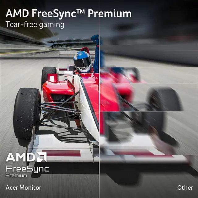 Alt view image 3 of 6 - Nitro 24.5 Gaming Monitor | Full HD 1920 x 1080 | IPS | ZeroFrame | AMD FreeSync Premium | 200Hz Refresh Rate | Up to 0.5ms | sRGB 99% | 1 x Display Port 1.2 and 2 x HDMI 2.0 | KG251Q X3biip