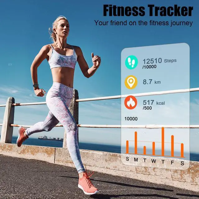 Alt view image 3 of 6 - 2026 Smart Watch for Men Women (Answer/Make Call), 1.96" HD Fitness Tracker Running Watch, IP68 Waterproof,Pedometer, Sleep/Step/Activity/Heart Rate Monitor,110+ Sport Mode Smartwatch for Android iOS