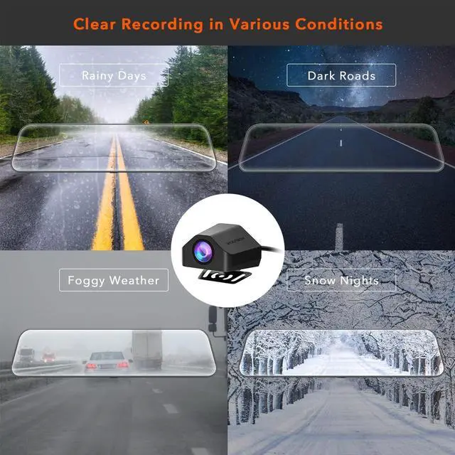 Alt view image 4 of 6 - Upgraded WDR Rear Camera for G840S / G840H / G930 / G850, 1080P Waterproof AHD Car Rear View Camera