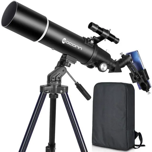 Main image of Telescopes for Adults Astronomy, 80mm Aperture 600mm Refractor Telescope for Kids & Beginners, Compact and Portable Travel Telescopio with Backpack