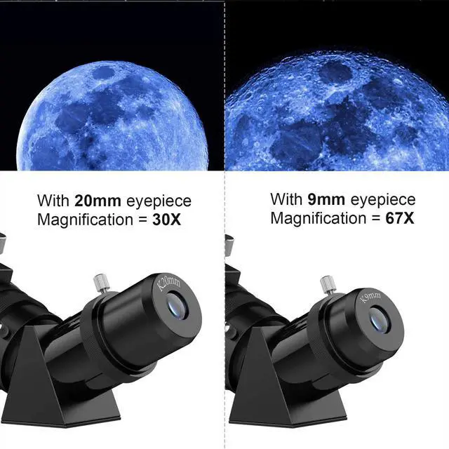 Alt view image 4 of 6 - Telescopes for Adults Astronomy, 80mm Aperture 600mm Refractor Telescope for Kids & Beginners, Compact and Portable Travel Telescopio with Backpack