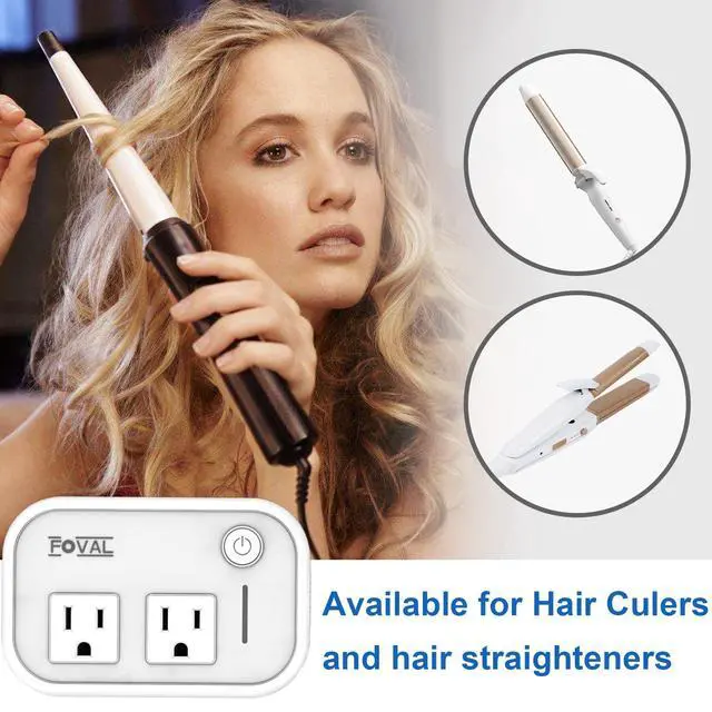 Alt view image 2 of 6 - Power Step Down 220V to 110V Travel Voltage Converter International Power Adapter for Hair Straightener/Curling Iron with 4-Port USB Charging US/UK/AU/EU Universal Plug Adapter (White)