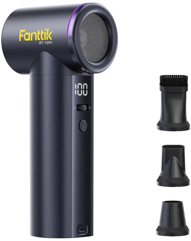 Main image of B11 Apex Electric Air Duster | High-Performance Motor, 100-Speed Adjustable, One-Tap Booster, 42.12Wh Battery for PC, Workshop & Car Interior