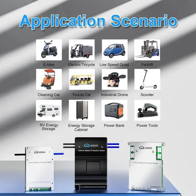Alt view image 6 of 6 - JK-B1A8S20P-HC 4S-8S 200A Smart BMS, 1A Active Balance, CAN & Heating | High-current monitoring and inverter-ready control for RV, marine, golf cart, solar storage and backup power systems