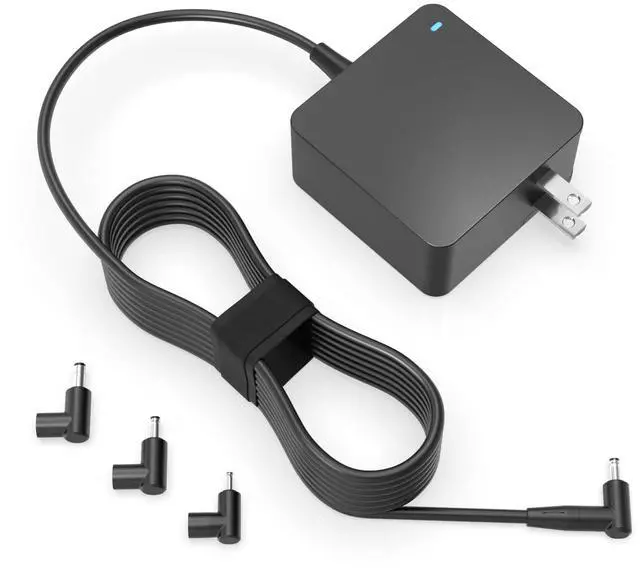 Main image of 65W Laptop Charger for ASUS VivoBook ZenBook, Chromebook | Round Tip Connector, Charging Indicator, Extended Cable, Supports 45W 33W Notebook Power Adapter and Selected Laptop Models
