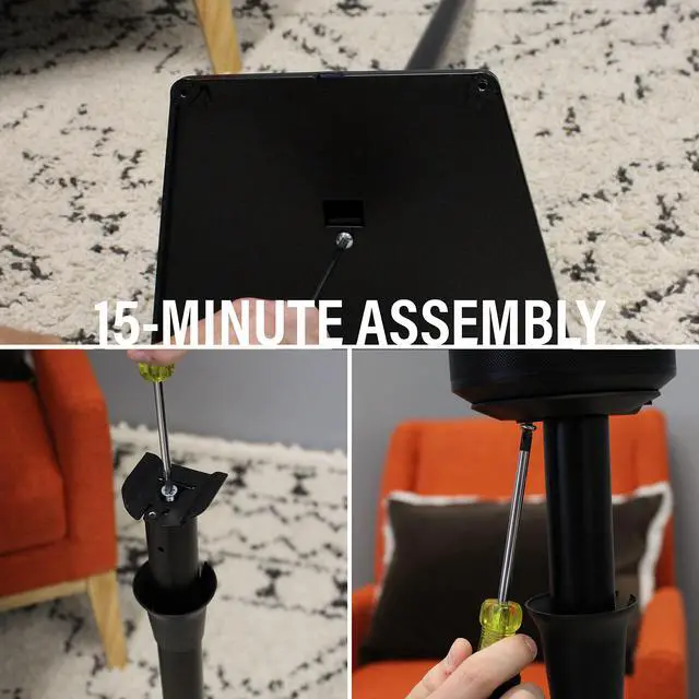 Alt view image 2 of 6 - Wireless Speaker Stand for Sonos Era 100 - Pair (Black) |, Perfect Stand Setup for Easy and Secure Mounting of New Sonos Era 100 Speakers - OSSE12-B2