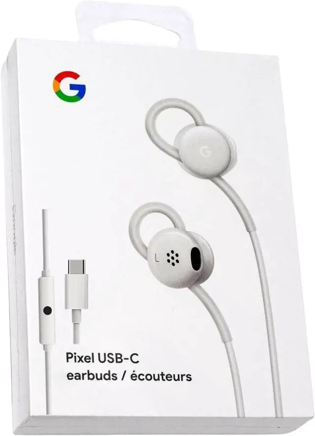 Main image of Earbuds Wired Headset USB-C, Comfortable Fit, Inline Controls, Compatible with Type-C Phones - White (Retail)