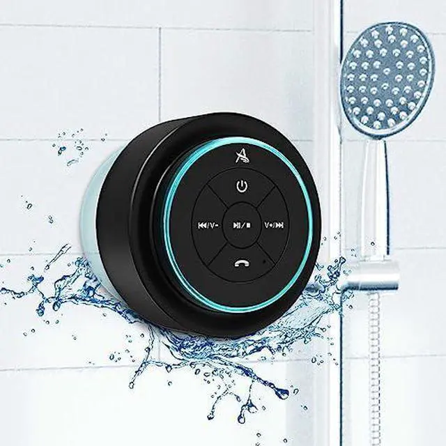 Main image of Upgraded, Pro Shower Speaker, Certified IPX7 Waterproof Bluetooth Speaker, with Suction Cup, Silicone Lanyard, 8W Crystal Sound&Rich Bass, 15H Playtime, Ideal Gifts - SoundAngel Mate(2 Gen)