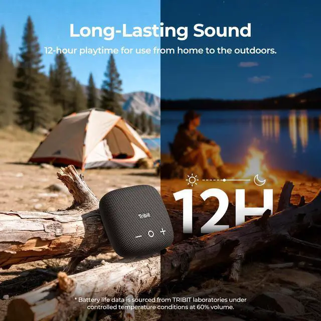 Alt view image 2 of 6 - StormBox Micro 2 Portable Bluetooth Speaker, 10W, 12H Playtime | Bike Speaker, IP67 Waterproof, BT5.3, XBass, Wireless, TWS Pairing, Built-in Mic, Outdoor, Camping, Travel, Cycling, Black