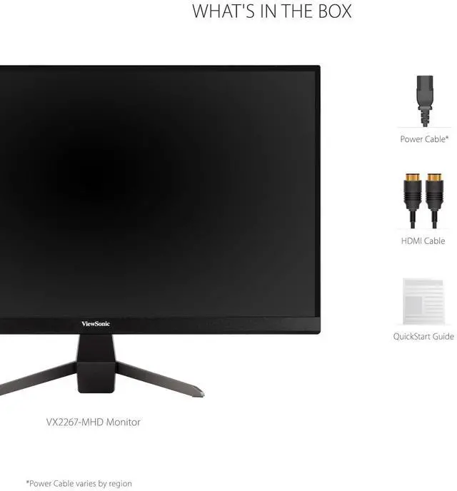 Alt view image 6 of 6 - VX2267-MHD 22 Inch 1080p Monitor, 100Hz Refresh Rate with FreeSync for Ultimate Home Entertainment, Eye Care Technology, Ultra-Thin Bezels, HDMI, and DisplayPort Inputs