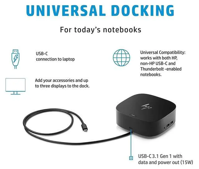 Alt view image 4 of 6 - USB-C Essential Dock G5 Multiport Docking Station with USB-C, HDMI | DisplayPort, Ethernet, RJ-45, Includes Dockztorm Dock, Black - 1Pack
