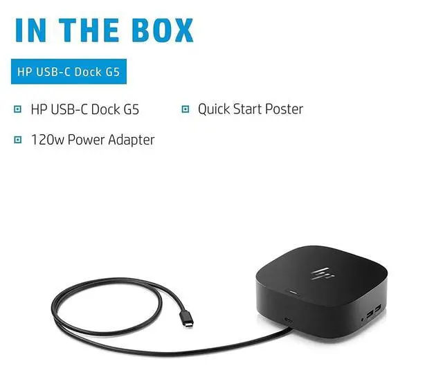Alt view image 5 of 6 - USB-C Essential Dock G5 Multiport Docking Station with USB-C, HDMI | DisplayPort, Ethernet, RJ-45, Includes Dockztorm Dock, Black - 1Pack