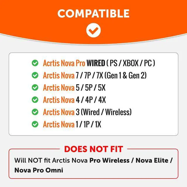Alt view image 2 of 6 - Freeze for Arctis Nova - Hybrid Fabric Cooling Gel Replacement Earpads for Arctis Nova Pro Wired, Nova 7, 5, 4, 3, 1 - Made by Wicked Cushions (Does Not Fit Nova Pro Wireless) | Black