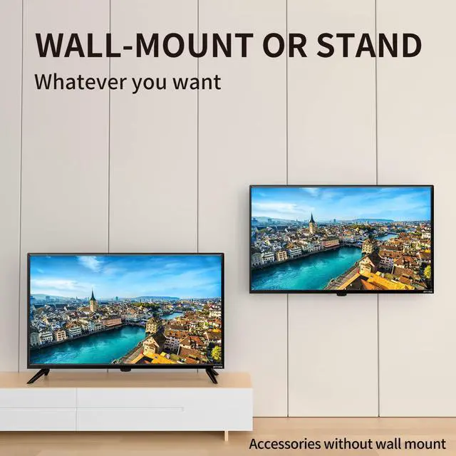 Alt view image 6 of 6 - 32-inch Class 60Hz 720p HD LED TV Flat Screen 1*USB 3* HDMI 1*VGA ARC Dual Channel 8W Speakers Monitor Television Non-Smart Television 320GM5HD