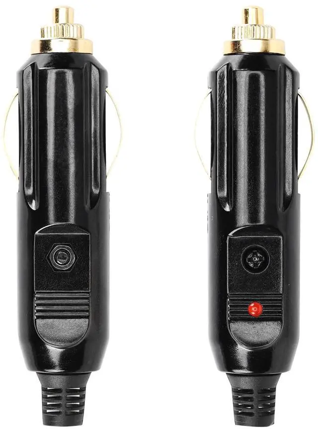 Main image of 2PCS 20A Cigarette Lighter Male Plug,12V/24V Full Copper Aux Socket Plug Cigarette Lighter Plug Replacement With Red LED
