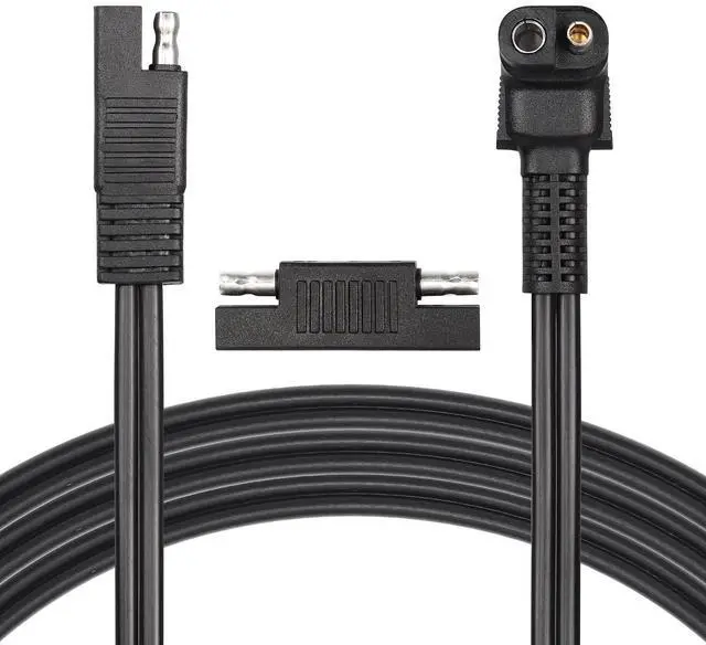 Main image of Right Angle Extension Cable, 0.9m 90 Degree 12AWG SAE to SAE Quick Disconnect Wire Harness for Solar Panel, Motorcycle, Cars, RV (Black)