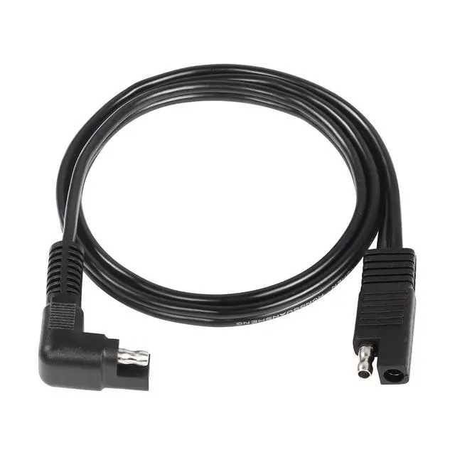 Alt view image 7 of 7 - Right Angle Extension Cable, 0.9m 90 Degree 12AWG SAE to SAE Quick Disconnect Wire Harness for Solar Panel, Motorcycle, Cars, RV (Black)