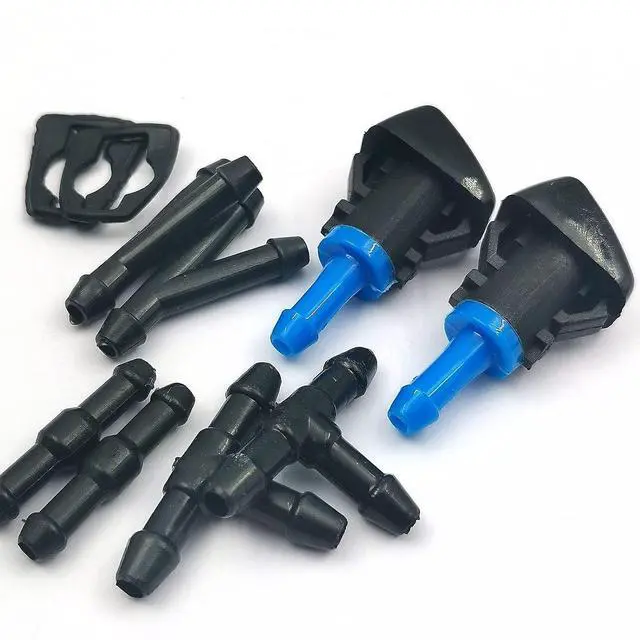 Main image of 2PCS WINDSHIELD WASHER HOOD NOZZLE Sprayer kit Compatible with 2009-16 FRONTIER, 2009-12 PATHFINDER, 2009-15 XTERRAReplaces 28932-ZL00A