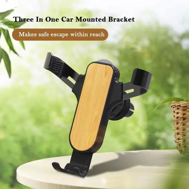 Alt view image 2 of 7 - 3-in-1 Multifunctional Car Phone Mounted Bracket Car Air Vent Cell Phone Holder Vehicle Windshield Smartphone Cradle Safety Cutting Blade & Hammer Accessories