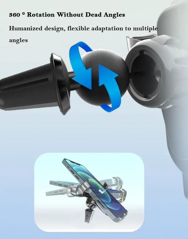 Alt view image 4 of 7 - 3-in-1 Multifunctional Car Phone Mounted Bracket Car Air Vent Cell Phone Holder Vehicle Windshield Smartphone Cradle Safety Cutting Blade & Hammer Accessories