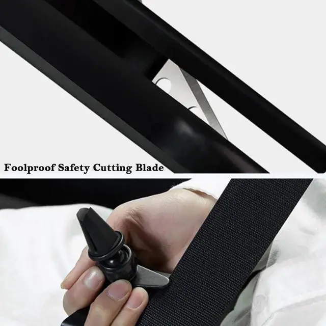 Alt view image 7 of 7 - 3-in-1 Multifunctional Car Phone Mounted Bracket Car Air Vent Cell Phone Holder Vehicle Windshield Smartphone Cradle Safety Cutting Blade & Hammer Accessories