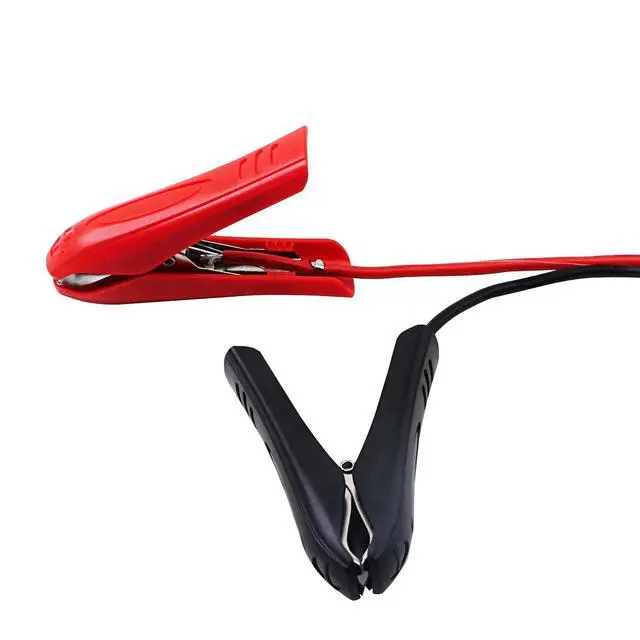 Alt view image 3 of 7 - 3.2FT 12V 14AWG Alligator Crocodile Clip to SAE Connector Quick Release Quick Disconnect Car Solar Power Charging Extension Cable,Black & Red C