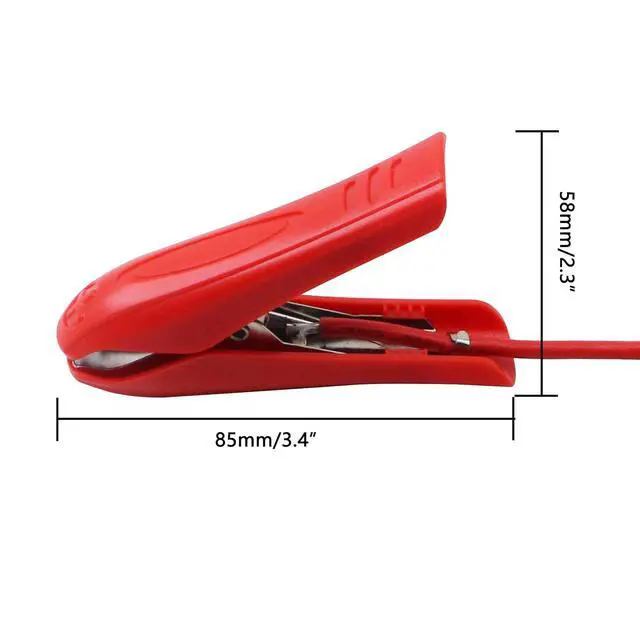 Alt view image 4 of 7 - 3.2FT 12V 14AWG Alligator Crocodile Clip to SAE Connector Quick Release Quick Disconnect Car Solar Power Charging Extension Cable,Black & Red C