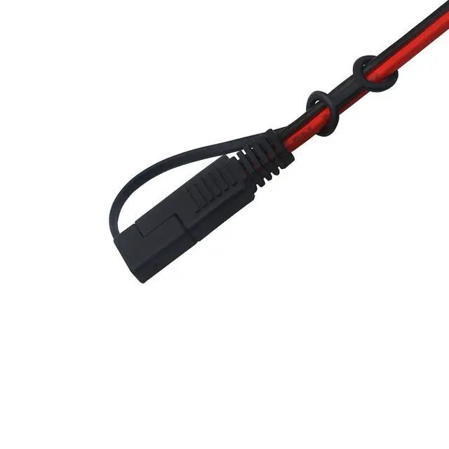 Alt view image 6 of 7 - 3.2FT 12V 14AWG Alligator Crocodile Clip to SAE Connector Quick Release Quick Disconnect Car Solar Power Charging Extension Cable,Black & Red C
