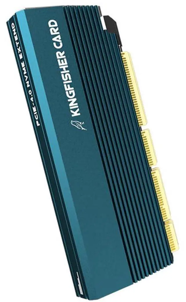 Main image of Aluminum Alloy 5V 3Pin ARGB PCIE 4.0 to NVME Protocol Adapter Card with SSD Heatsink Support PCIE X4 X8 X16 Slot (No Light Version)