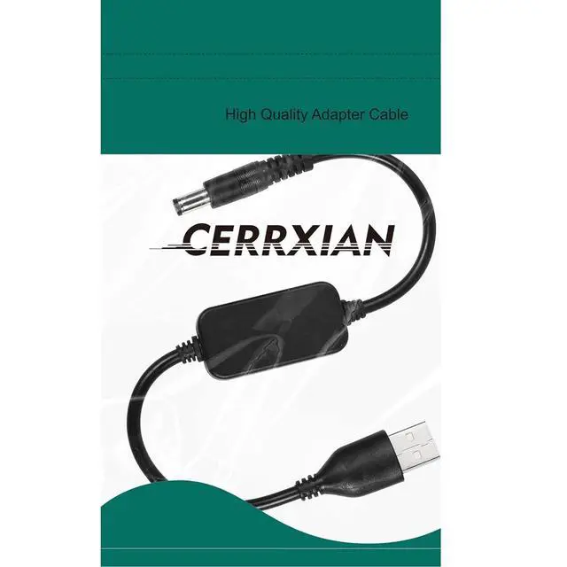 Alt view image 6 of 6 - 1FT DC 5V to DC 12V USB Voltage Step Up Converter Cable,Power Adapter Cable with DC 5.5 x 2.1mm Jack,USB 5V 2A to DC 12V 0.8A Cable